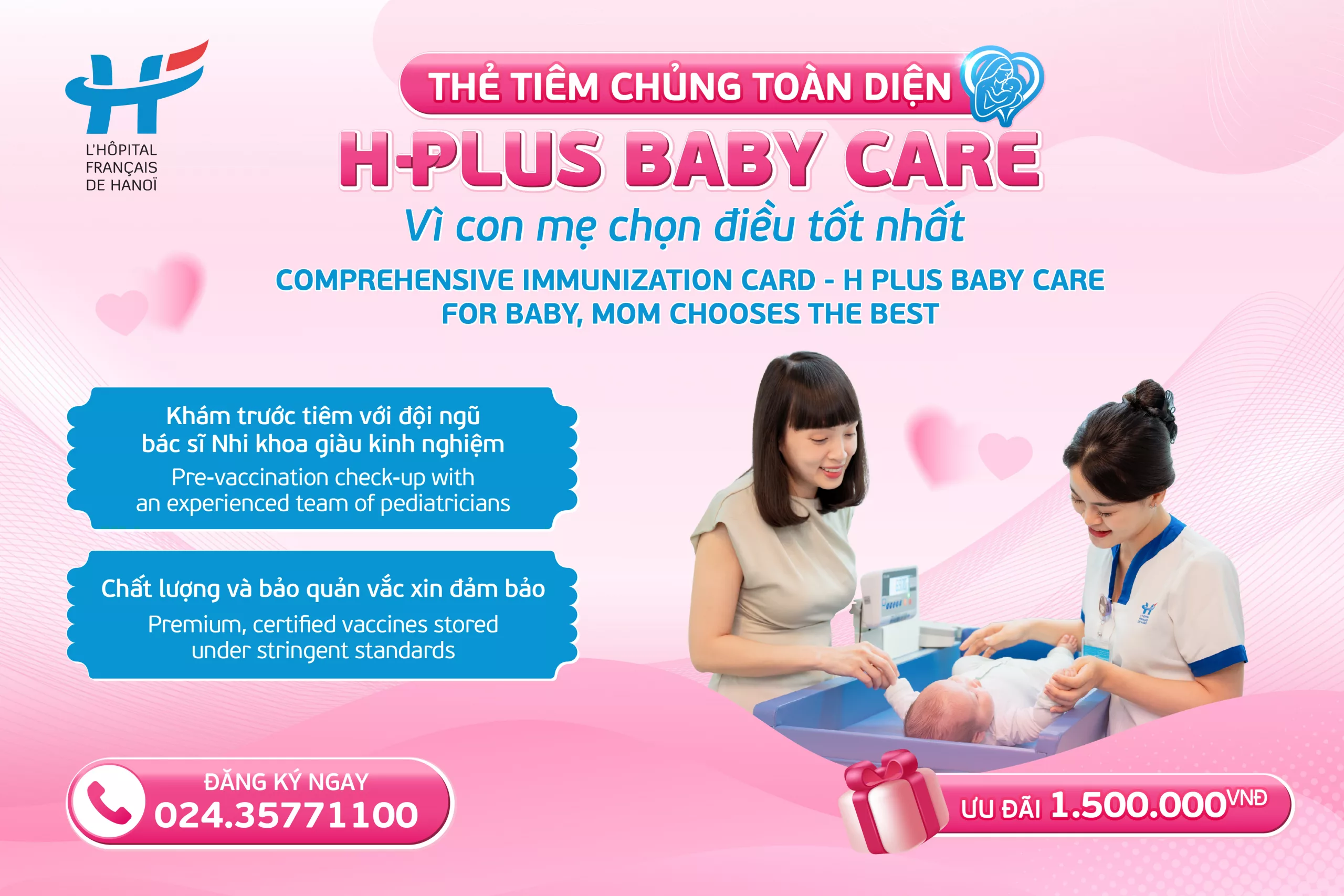 Comprehensive Immunization Card – H Plus Baby Care: For baby, mom chooses the best